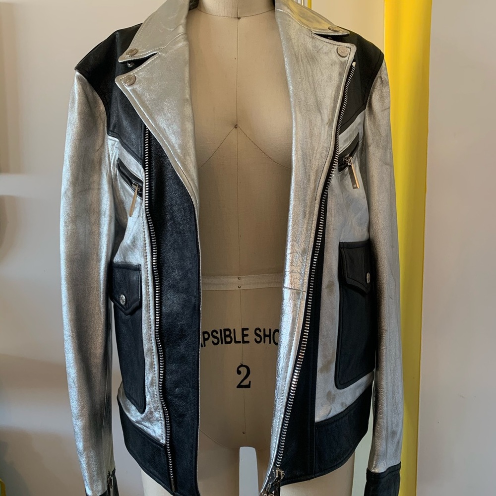 DSquared leather moto jacket
